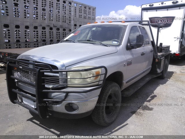 3D7MX48C87G730057 - 2007 DODGE 3500 4X4 CREWCAB ST/SLT SILVER photo 2