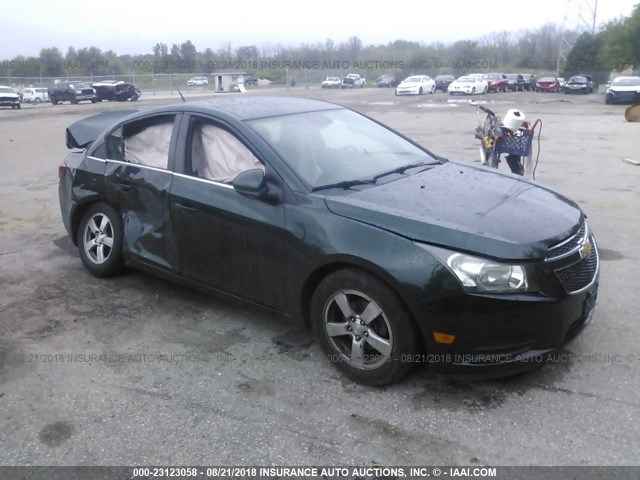 1G1PC5SB8E7243015 - 2014 CHEVROLET CRUZE LT GREEN photo 1