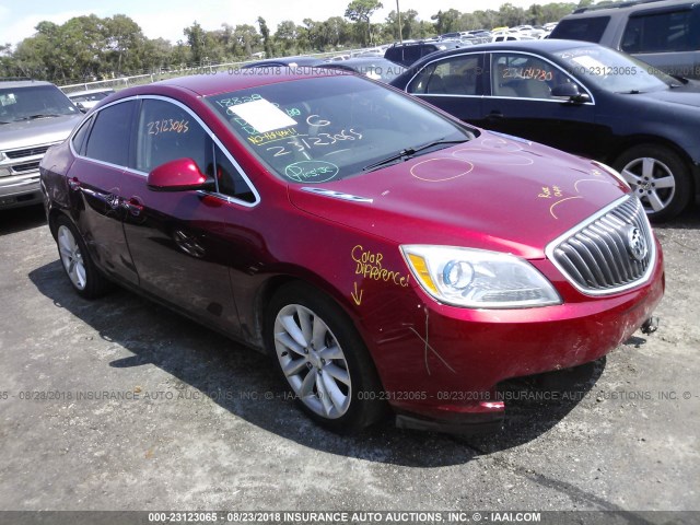 1G4PP5SK3D4150412 - 2013 BUICK VERANO RED photo 1