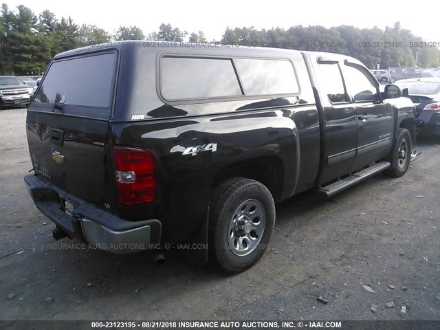 1GCRKREA1CZ120347 - 2012 CHEVROLET SILVERADO K1500 LS BLACK photo 4