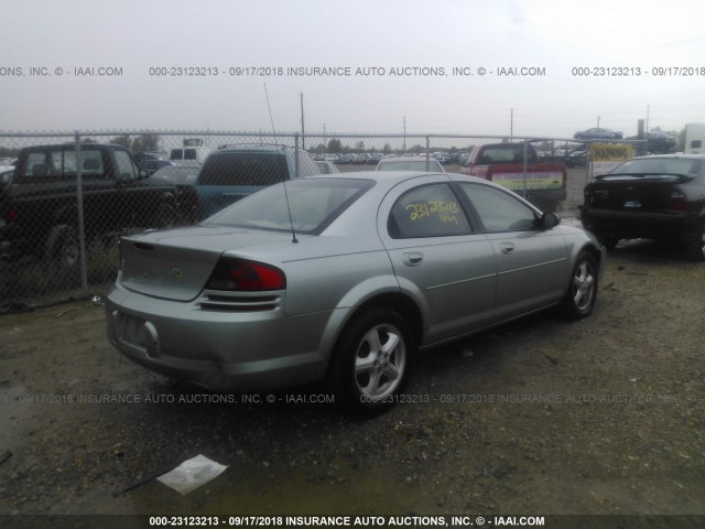 1B3EL46R55N632305 - 2005 DODGE STRATUS SXT SILVER photo 4