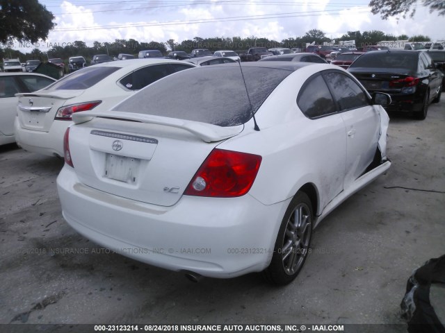 JTKDE177970199659 - 2007 TOYOTA SCION TC 白色 照片 4