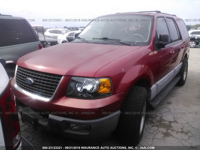 1FMPU15L13LB55909 - 2003 FORD EXPEDITION XLT RED photo 2