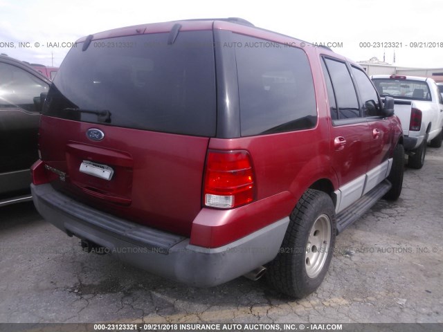 1FMPU15L13LB55909 - 2003 FORD EXPEDITION XLT RED photo 4