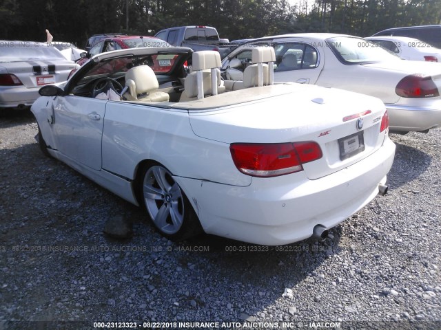 WBAWL735X7PX45452 - 2007 BMW 335 I WHITE photo 3