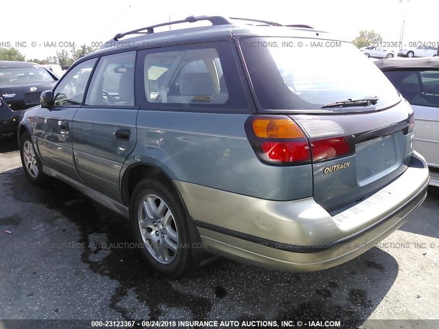 4S3BH6757Y7650226 - 2000 SUBARU LEGACY OUTBACK AWP 绿色 照片 3