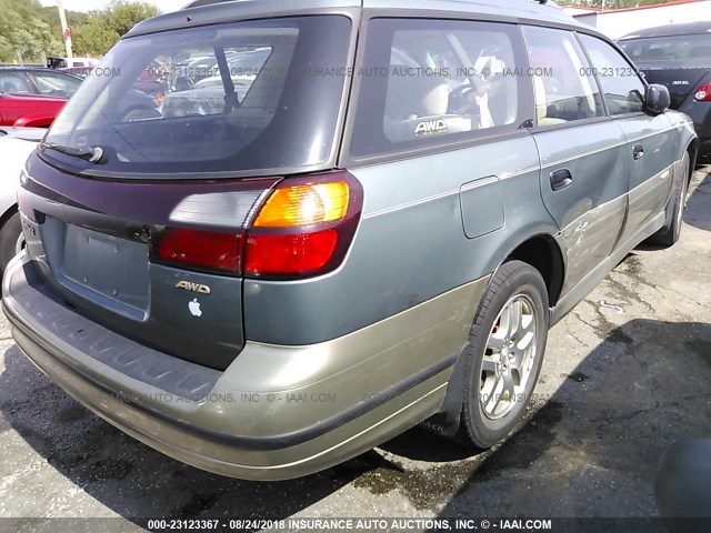 4S3BH6757Y7650226 - 2000 SUBARU LEGACY OUTBACK AWP 绿色 照片 4