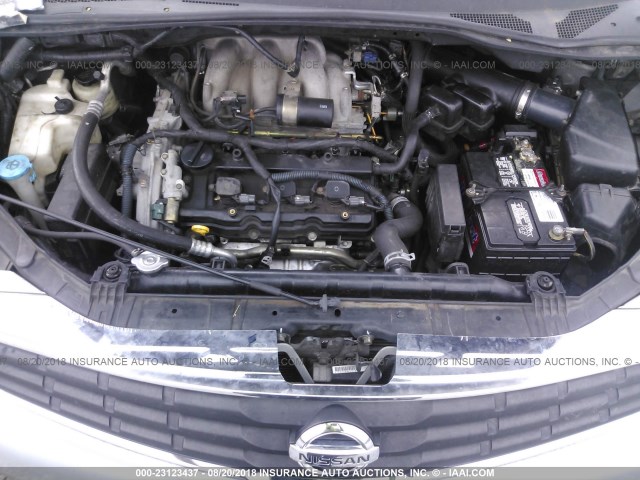 5N1BV28UX7N105120 - 2007 NISSAN QUEST S/SE/SL SILVER photo 10