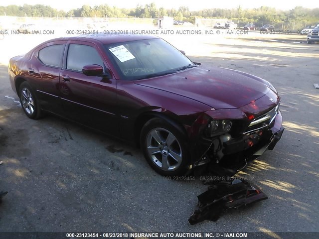 2B3KA53H77H887124 - 2007 DODGE CHARGER R/T RED photo 1