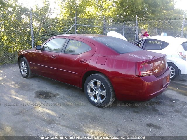 2B3KA53H77H887124 - 2007 DODGE CHARGER R/T RED photo 3