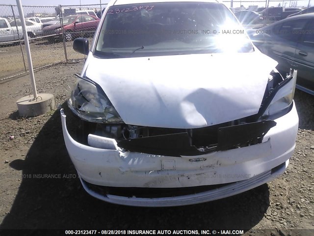 5TDZA23C75S353152 - 2005 TOYOTA SIENNA CE/LE WHITE photo 6