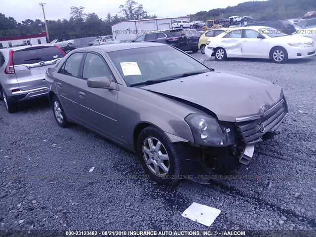 1G6DP577260107222 - 2006 CADILLAC CTS HI FEATURE V6 TAN photo 1