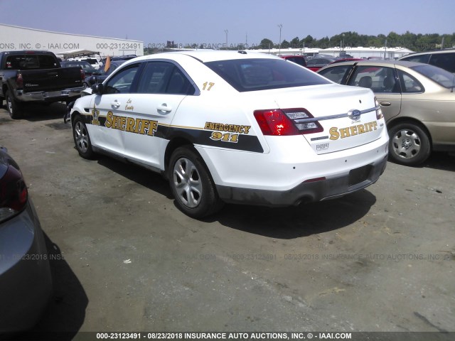 1FAHP2MK9GG132221 - 2016 FORD TAURUS POLICE INTERCEPTOR WHITE photo 3