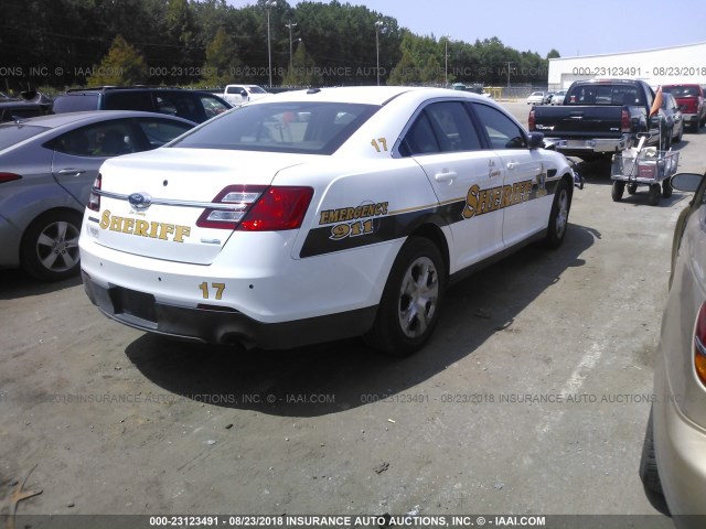 1FAHP2MK9GG132221 - 2016 FORD TAURUS POLICE INTERCEPTOR WHITE photo 4