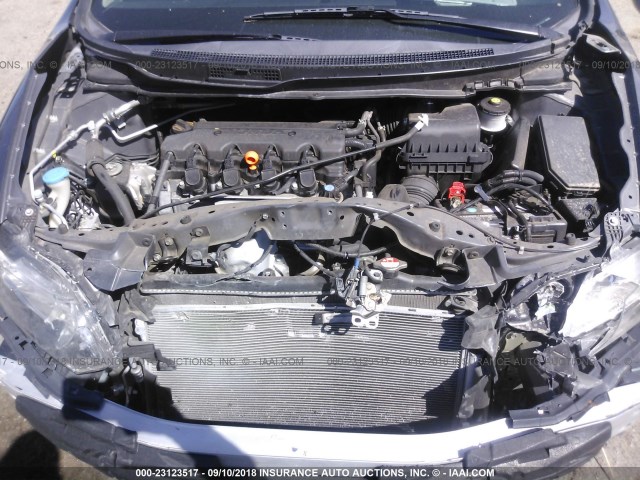 2HGFG3B07DH519151 - 2013 HONDA CIVIC EXL Boz foto 10