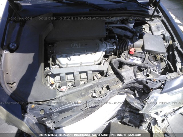 19UUA8F57CA003204 - 2012 ACURA TL BLACK photo 10