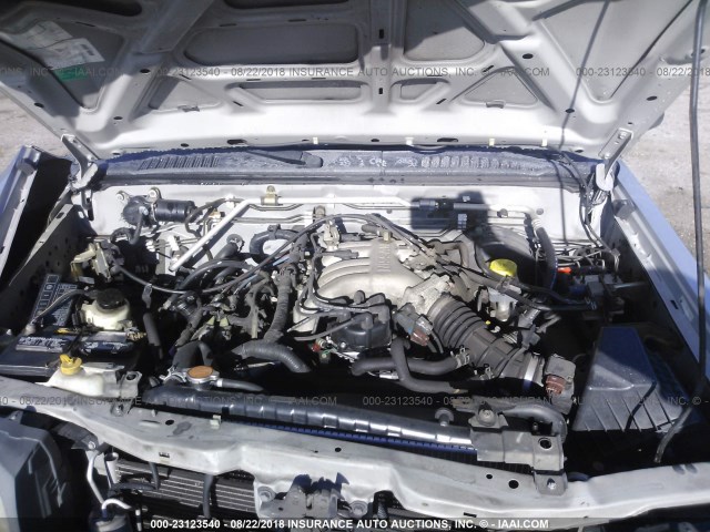 5N1ED28T72C530452 - 2002 NISSAN XTERRA XE/SE SILVER photo 10