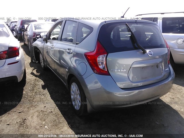 3N1CE2CP7EL399151 - 2014 NISSAN VERSA NOTE S/S PLUS/SV/SL GRAY photo 3