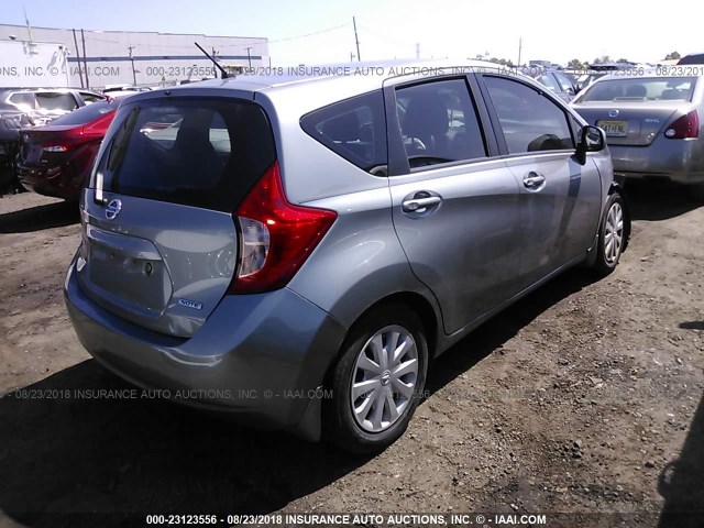3N1CE2CP7EL399151 - 2014 NISSAN VERSA NOTE S/S PLUS/SV/SL GRAY photo 4