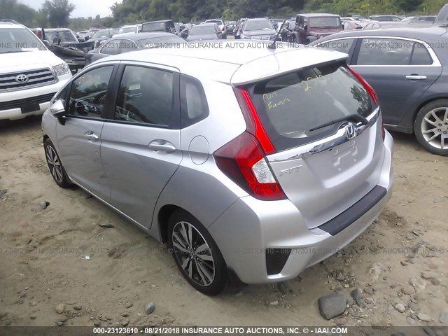 JHMGK5H76GX020258 - 2016 HONDA FIT EX/EXL SILVER photo 3