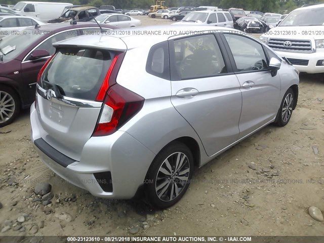 JHMGK5H76GX020258 - 2016 HONDA FIT EX/EXL SILVER photo 4