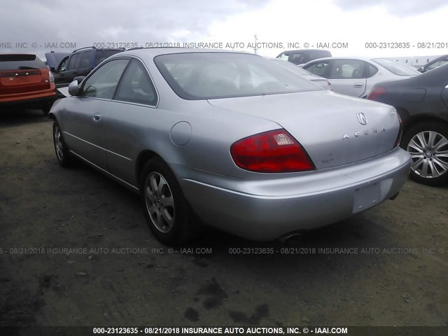 19UYA42521A005648 - 2001 ACURA 3.2CL SILVER photo 3