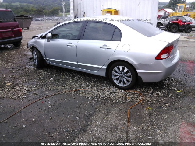 2HGFA16999H356489 - 2009 HONDA CIVIC EXL Gümüş foto 3
