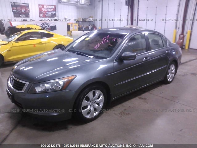 JHMCP26848C069915 - 2008 HONDA ACCORD EXL GRAY photo 2