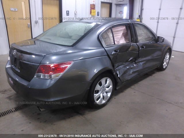 JHMCP26848C069915 - 2008 HONDA ACCORD EXL GRAY photo 4