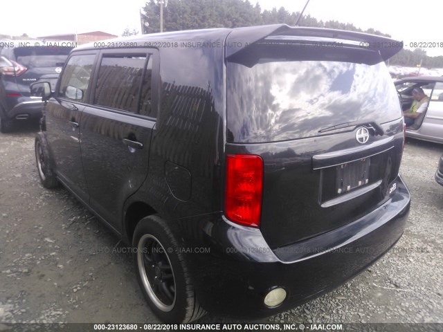 JTLKE50E881045569 - 2008 TOYOTA SCION XB შავი ფოტო 3