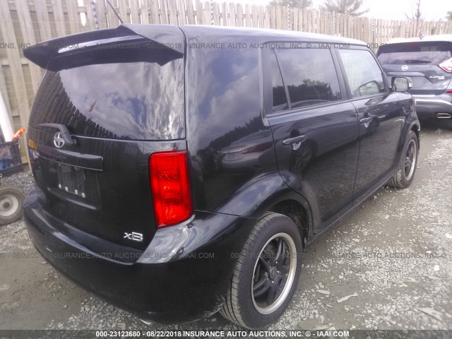 JTLKE50E881045569 - 2008 TOYOTA SCION XB შავი ფოტო 4