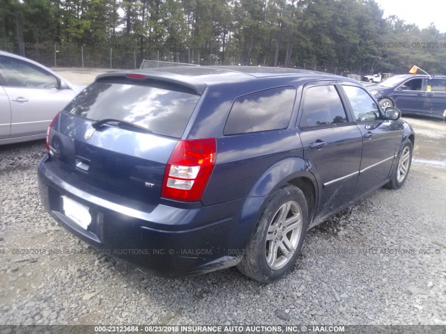 2D8GV58245H682386 - 2005 DODGE MAGNUM R/T BLUE photo 4