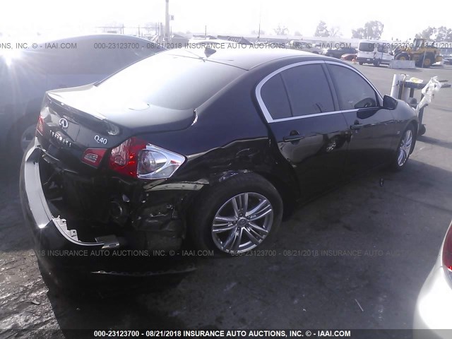 JN1CV6AP8FM503549 - 2015 INFINITI Q40 BLACK photo 4