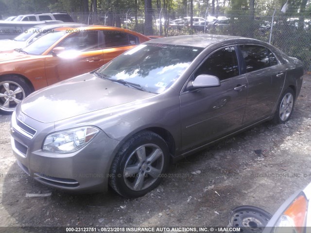 1G1ZC5E10BF381435 - 2011 CHEVROLET MALIBU 1LT BROWN photo 2