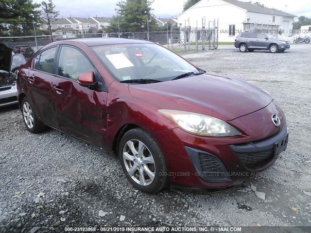 JM1BL1SG4A1255908 - 2010 MAZDA 3 I MAROON photo 1