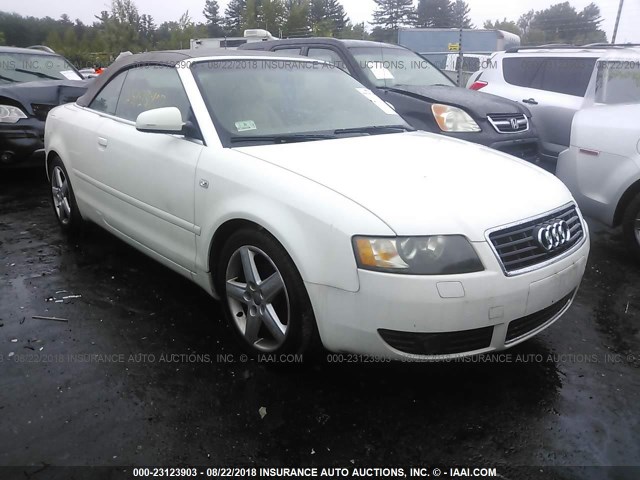 WAUAC48H15K011465 - 2005 AUDI A4 1.8 CABRIOLET WHITE photo 1