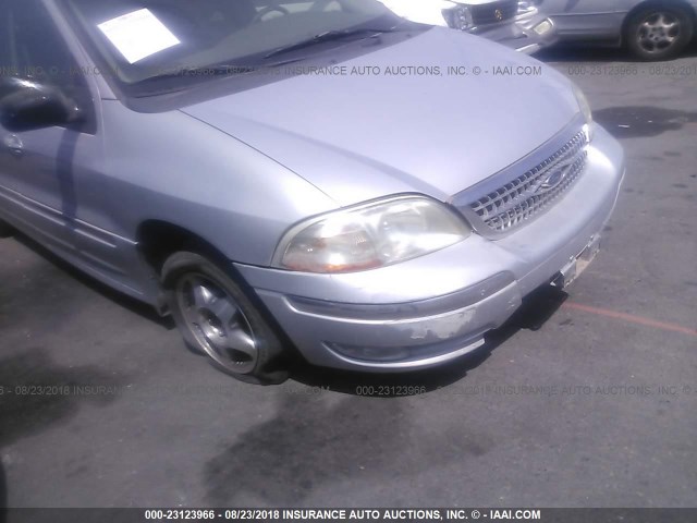 2FMDA5346YBB90046 - 2000 FORD WINDSTAR SEL Light Blue photo 6