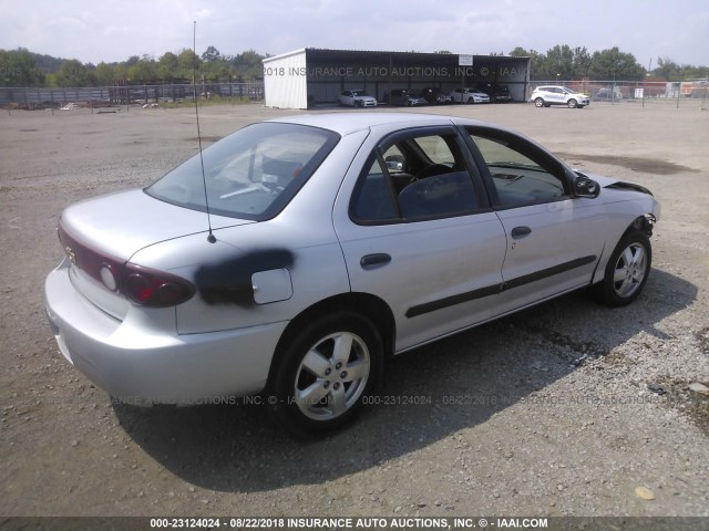 1G1JF52F247241727 - 2004 CHEVROLET CAVALIER LS SILVER photo 4