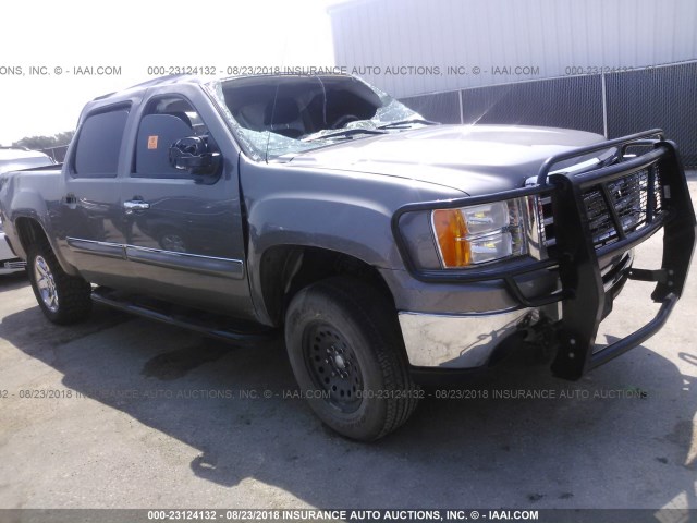 3GTP2VE74DG154661 - 2013 GMC SIERRA K1500 SLE GRAY photo 1