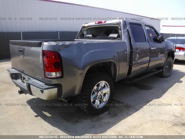 3GTP2VE74DG154661 - 2013 GMC SIERRA K1500 SLE GRAY photo 4