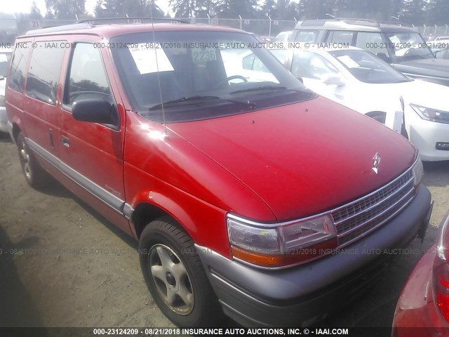2P4GH45R9RR747701 - 1994 PLYMOUTH VOYAGER SE RED photo 1