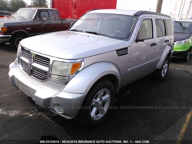 1D8GT58K77W666550 - 2007 DODGE NITRO SLT SILVER photo 2