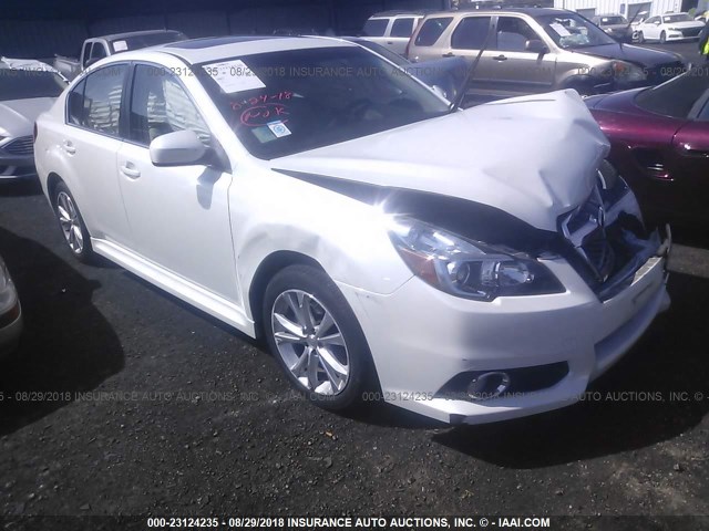 4S3BMBK60D3048032 - 2013 SUBARU LEGACY 2.5I LIMITED WHITE photo 1