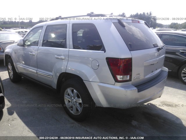 1J8HR58N08C199236 - 2008 JEEP GRAND CHEROKEE LIMITED GRAY photo 3