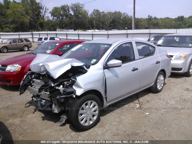 3N1CN7AP7HL879470 - 2017 NISSAN VERSA S/S PLUS/SV/SL SILVER photo 2