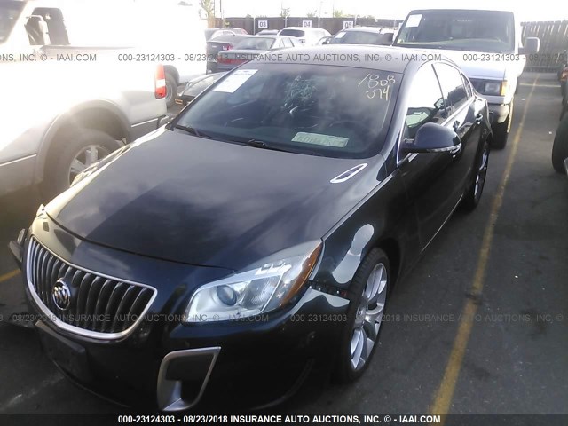 2G4GV5GV2C9163284 - 2012 BUICK REGAL GS 黑色 照片 2