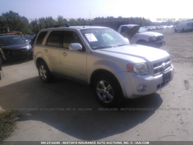 1FMCU94168KC19193 - 2008 FORD ESCAPE LIMITED GRAY photo 1