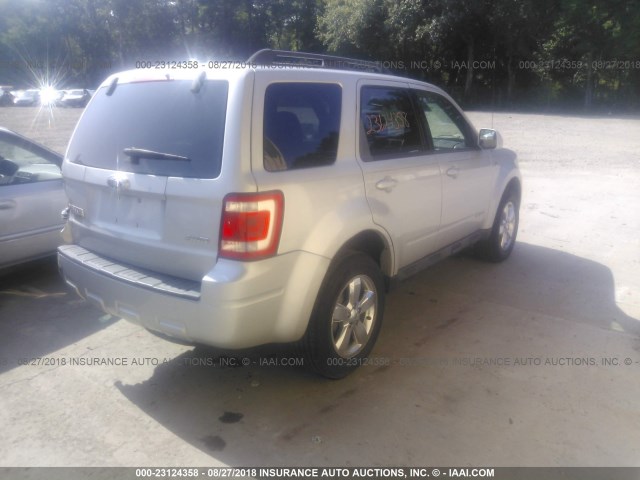1FMCU94168KC19193 - 2008 FORD ESCAPE LIMITED GRAY photo 4
