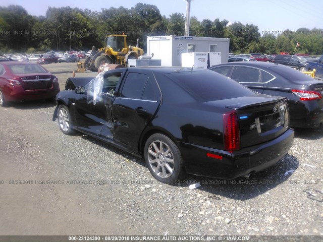 1G6DW677270183579 - 2007 CADILLAC STS BLACK photo 3