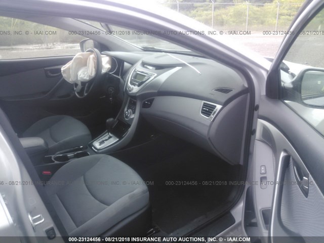 KMHDH4AEXCU417226 - 2012 HYUNDAI ELANTRA GLS/LIMITED SILVER photo 5